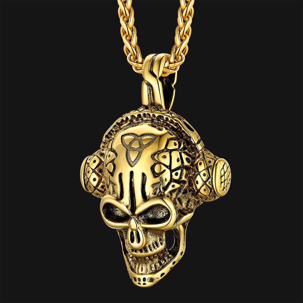 FaithHeart Skull Necklace