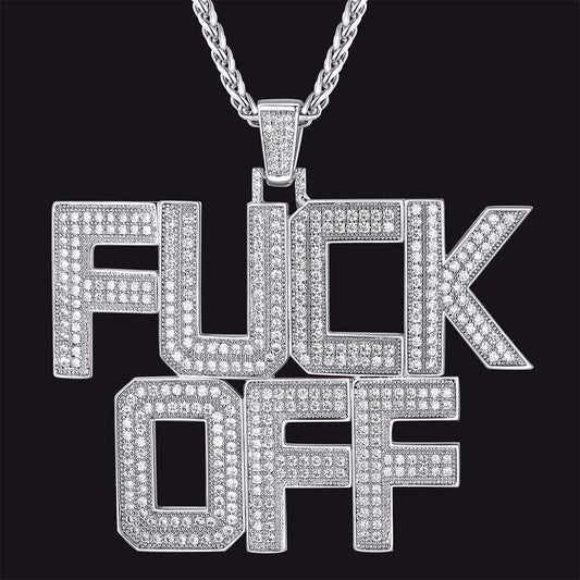 FaithHeart Bling Cubic Zirconia Gold Plated Hip Hop Jewelry FaithHeart