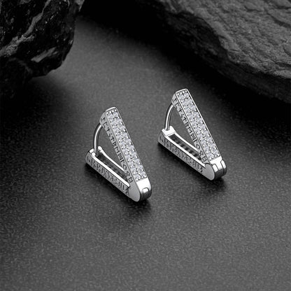 FaithHeart Triangle Earrings