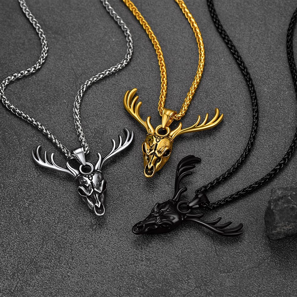 FaithHeart Viking Deer Necklace