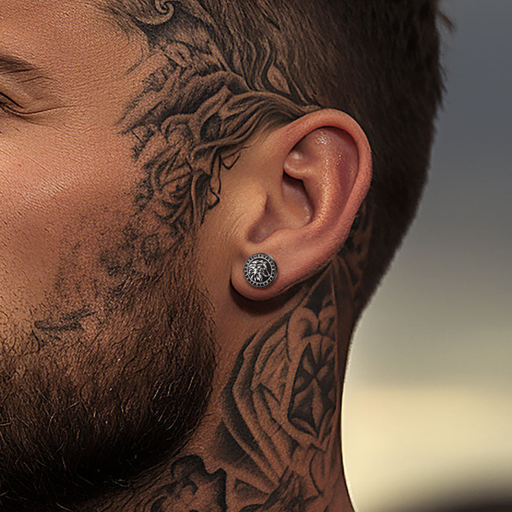 FaithHeart Viking Wolf Earrings