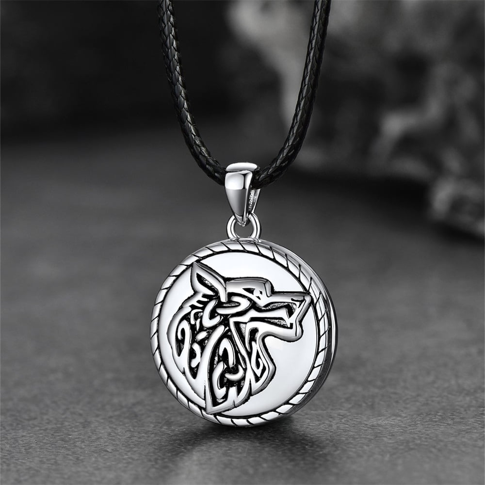 FaithHeart Viking Wolf Photo Locket 