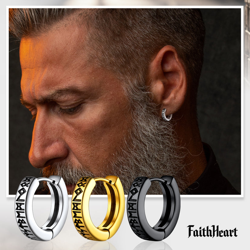 men with stud earrings