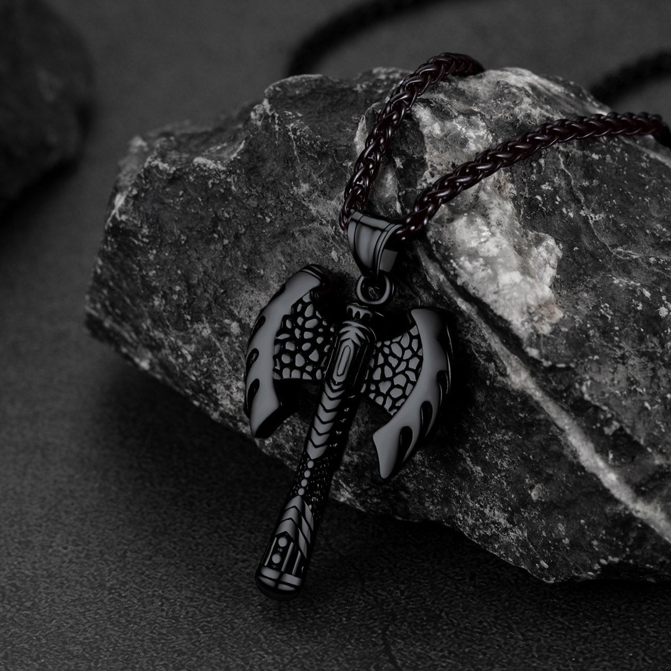 Faithheart Stainless Steel Norse Viking Solid Axe of Perun Necklace FaithHeart