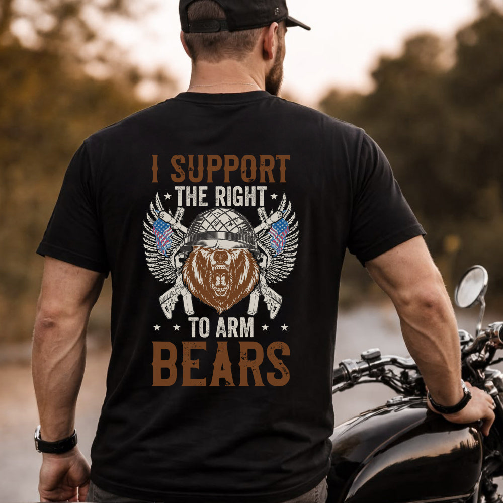 Funny I Support The Right To Keep Arm Bears Graphic Tee, Berserk Shirt Gift for Men Husband