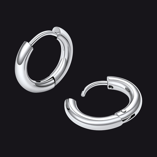 Simple 10mm Hoop Earrings for Men Womenimg