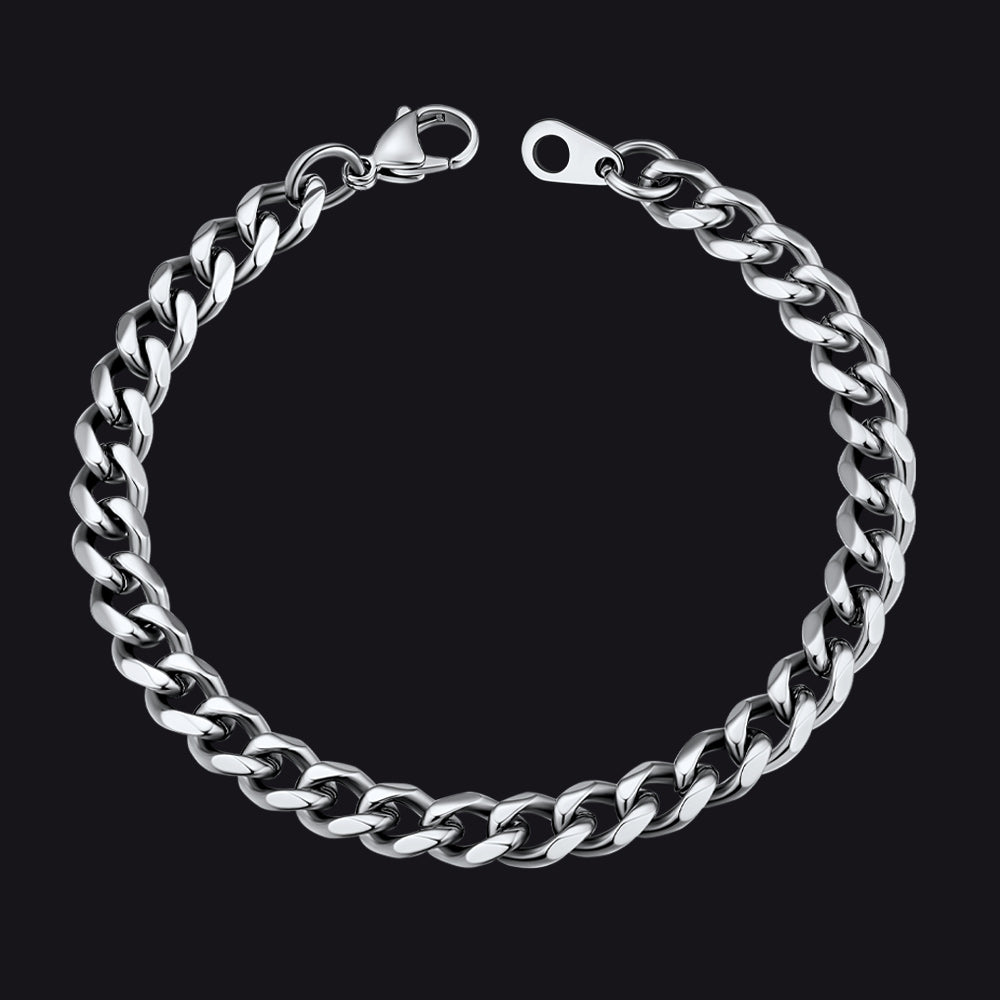 Unisex Chunky Cuban Link Chain Bracelets Gift For Men