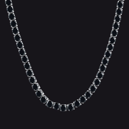 Cubic Zirconia Cut Tennis Chain Necklace Bling Chain for Men Women