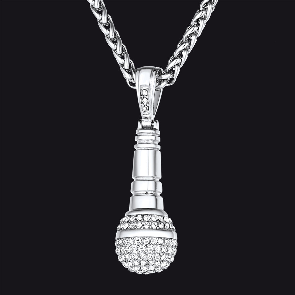 Rock Music Microphone Necklaces