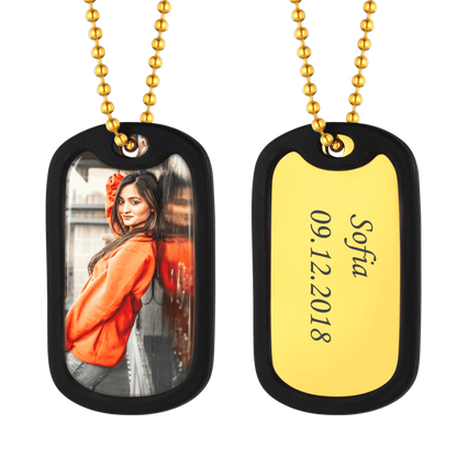 FaithHeart Personalized Photo For Unisex Dog Tag Necklace Stainless Steel FaithHeart