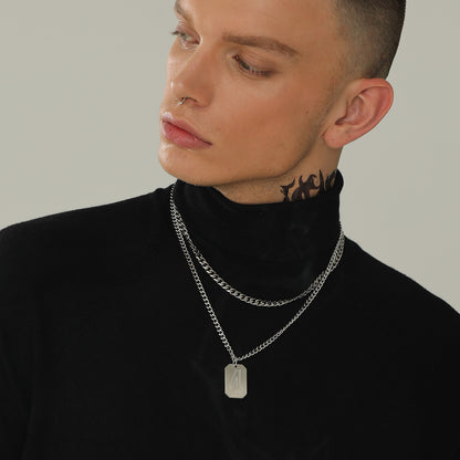 Custom Baseball Jersey Number Dog Tag Necklace for Men Sport Boys
