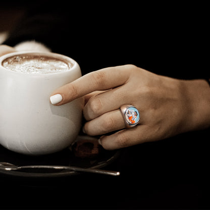 Bague photo personnalisée, cadeau commémoratif pour hommes et femmes