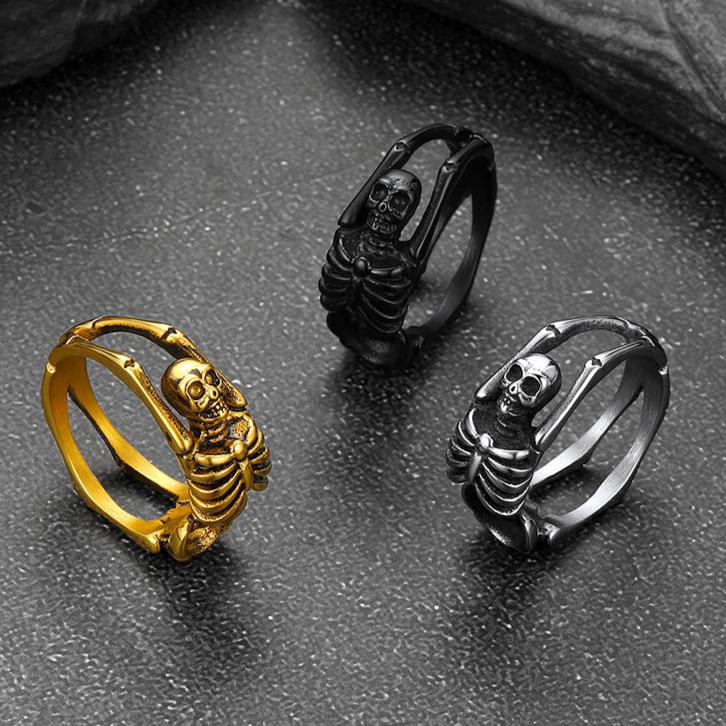 Gothic Cool Skull Rings Halloween Jewellery for Men