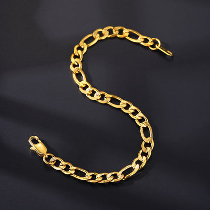Thick Cuban Link Bracelet for Men 6/7/9mm Width