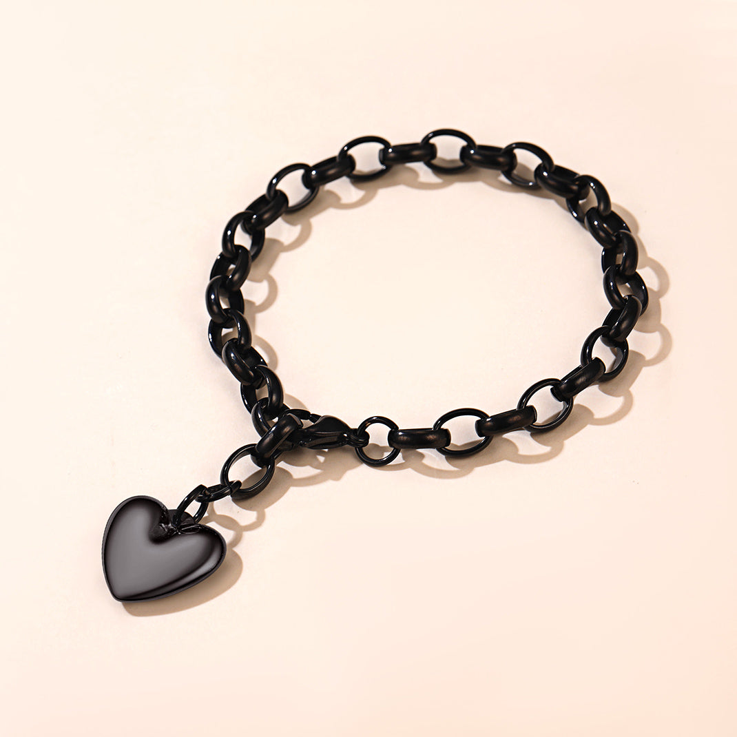 Custom Heart Shape Bracelets for Men Women