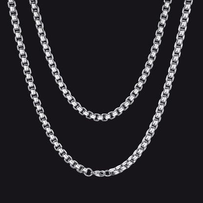 Hiphop Link Chain Necklace for Men, 3/6MM Wide