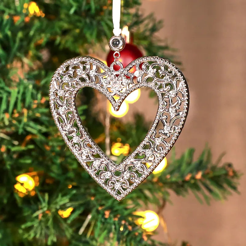 Personalized Photo Projection Christmas Ornaments For Family Lover Faithheart