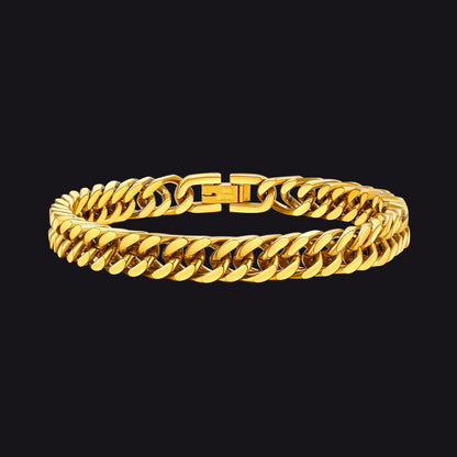 Classic Hip-Hop Style Chunky Cuban Link Bracelet for Men Women