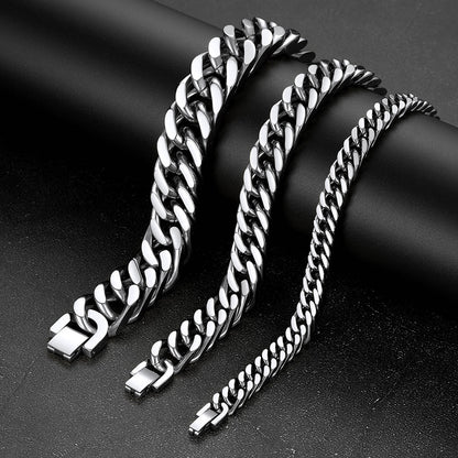 Chunky Hip Hop Cuban Chain Bracelet for Men Women