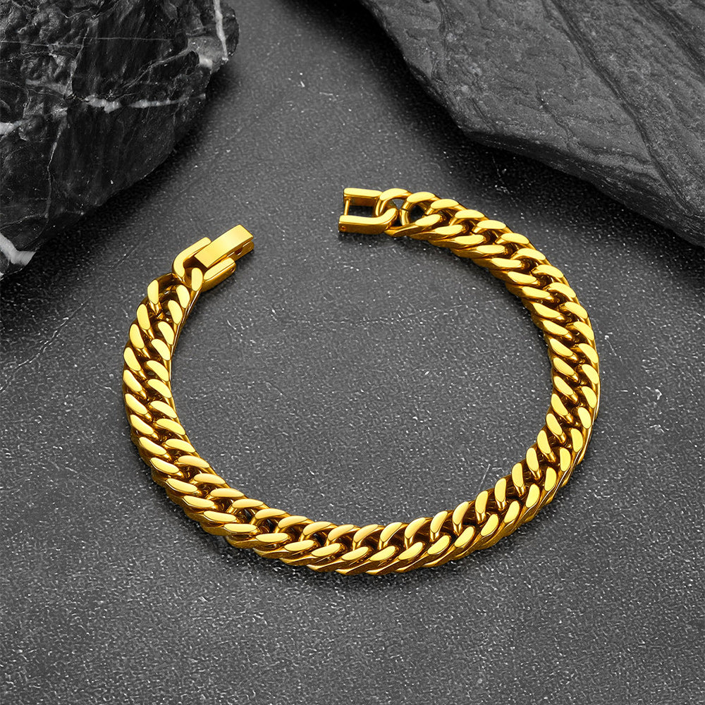 Chunky Hip Hop Cuban Chain Bracelet for Men Women