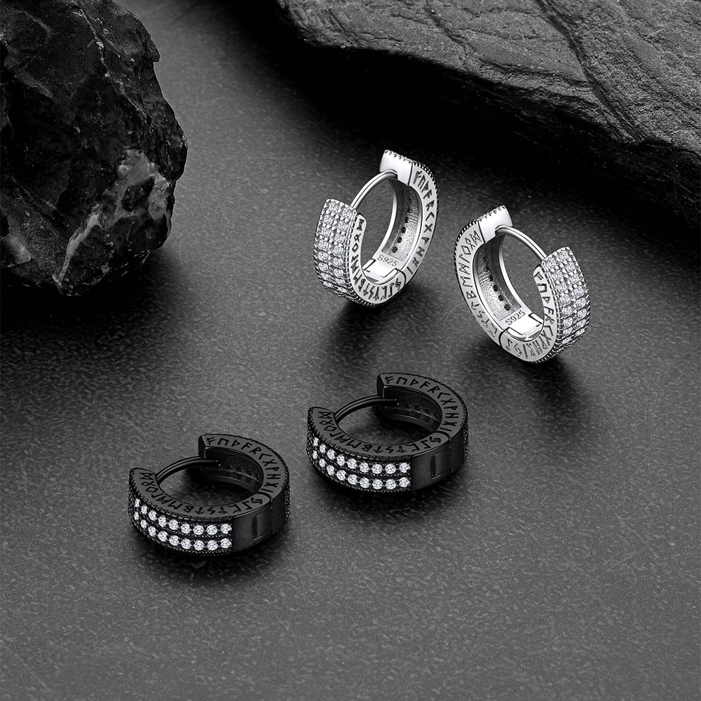 FaithHeart Iced Out Huggie Earrings