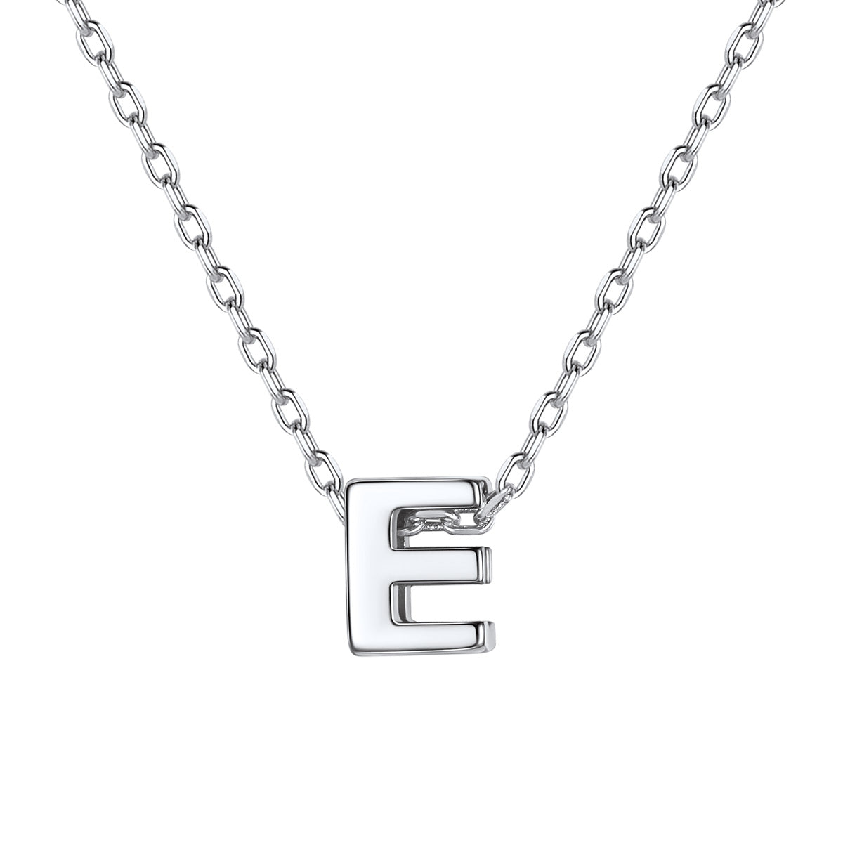Initial E Necklace for Women