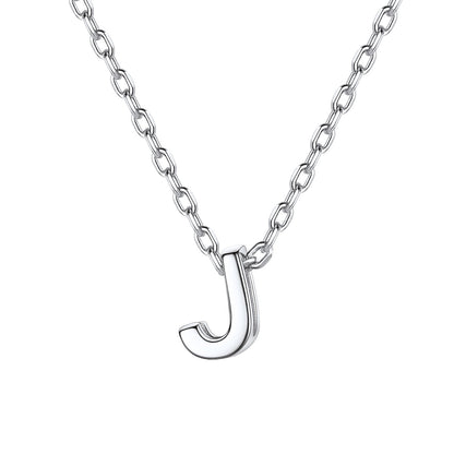 Initial J Necklace for Women