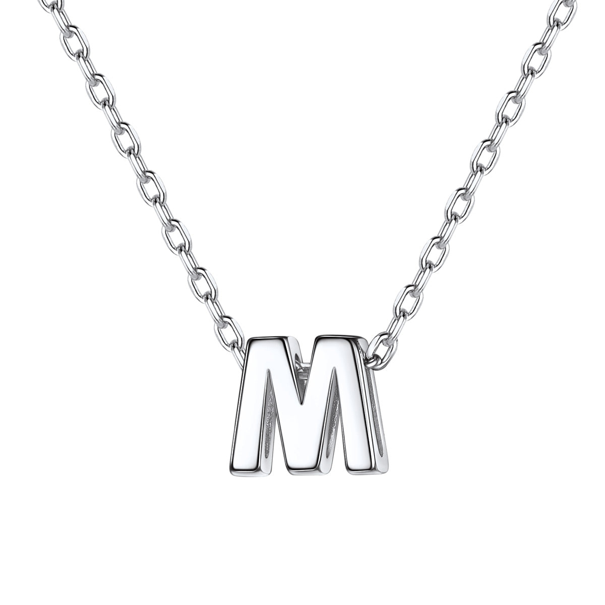 Initial M Necklace for Women