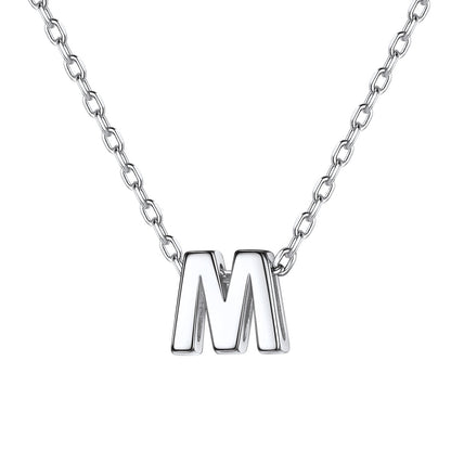 Initial M Necklace for Women
