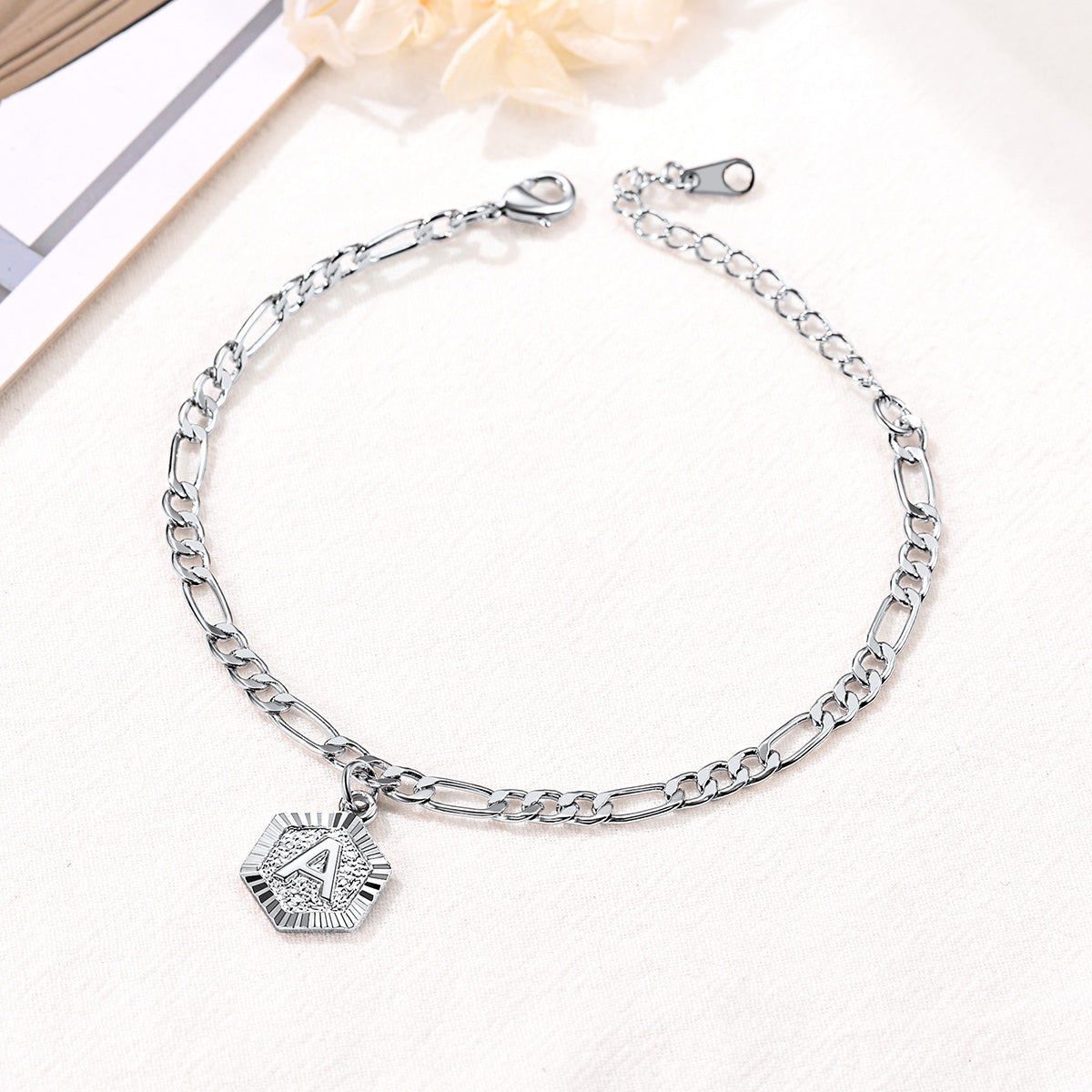 Initials Figaro Chain Ankle