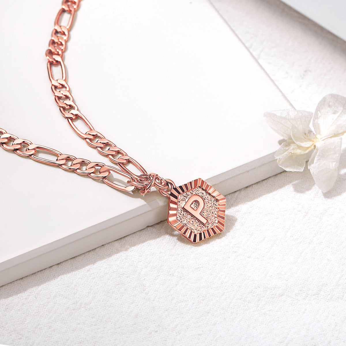 Initials A-Z Figaro Chain Ankle Beach Jewelry Gift for Women