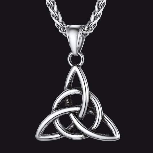 Halskette mit Anhänger „Irisch-keltischer Dreifaltigkeitsknoten“ für Männer und Frauen img