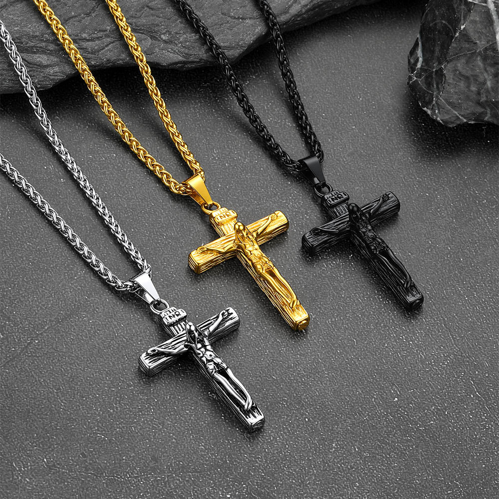 Jesus Cross Urn Cremation Pendant Necklace Memorial Jewelry