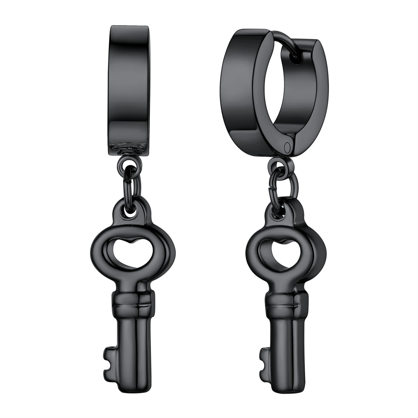 Flash Sale Key Dangle Hoop Earrings For Men