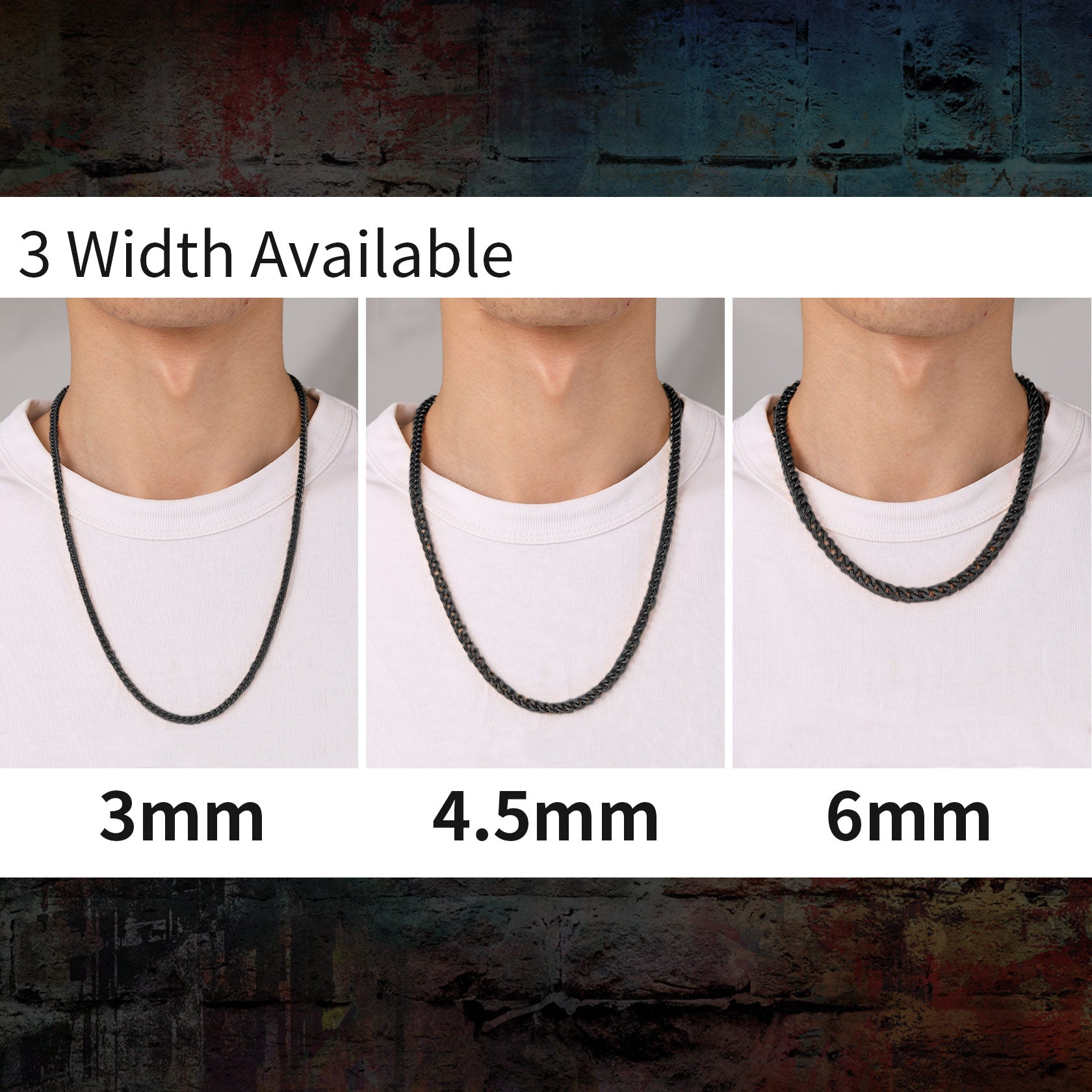 Hip Hop Cuban Link Chain Necklaces for Men