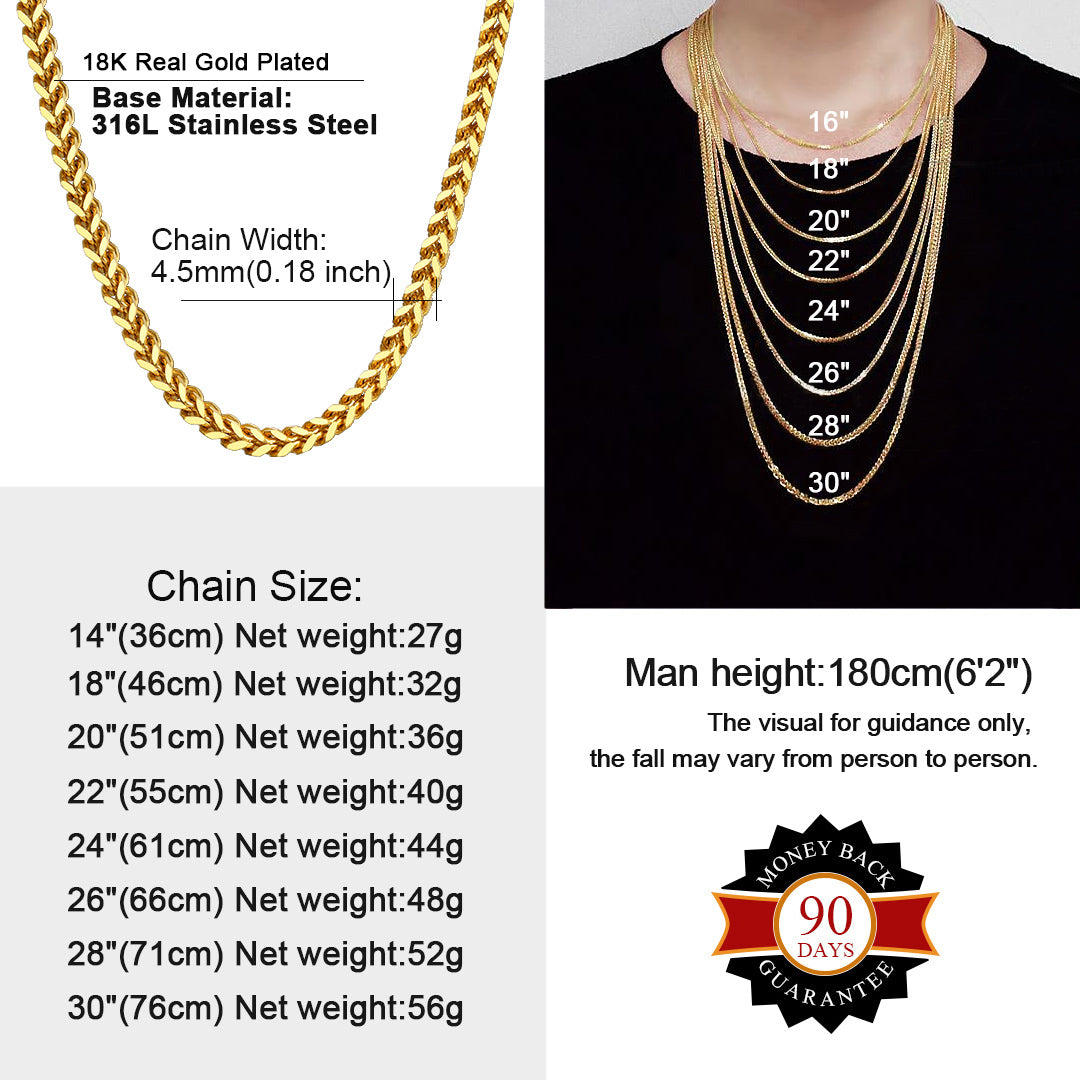 Hip Hop Cuban Link Chain Necklaces for Men