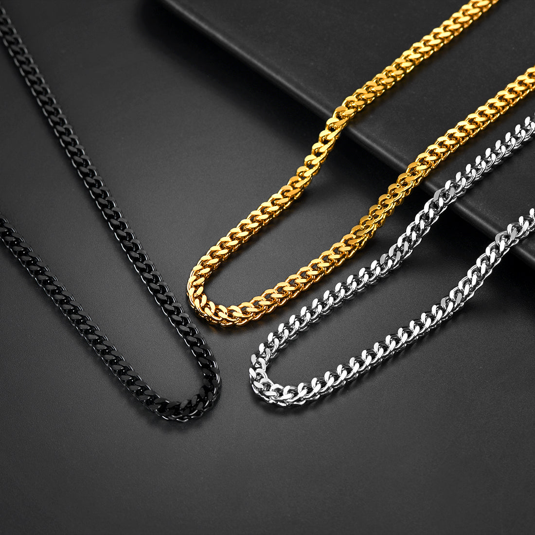 Hip Hop Cuban Link Chain Necklaces for Men