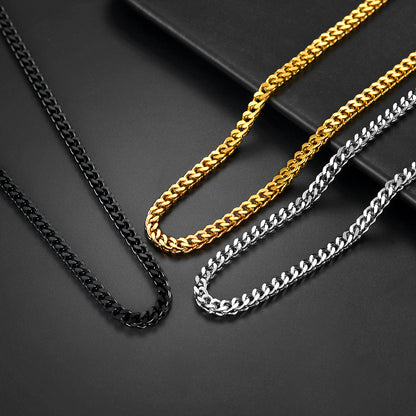 Hip Hop Cuban Link Chain Necklaces for Men