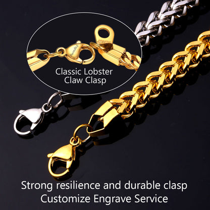 Hip Hop Cuban Link Chain Necklaces for Men