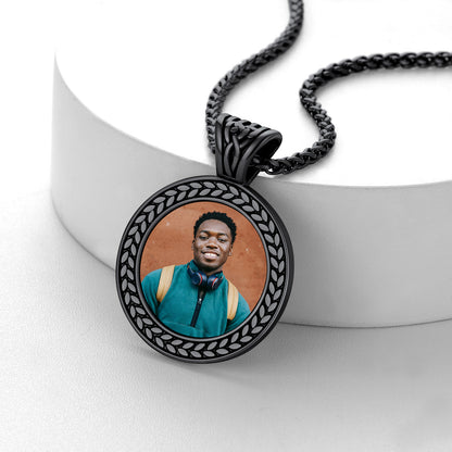 Personalized Memorial Picture Necklace Pendant with Photo for Men Women