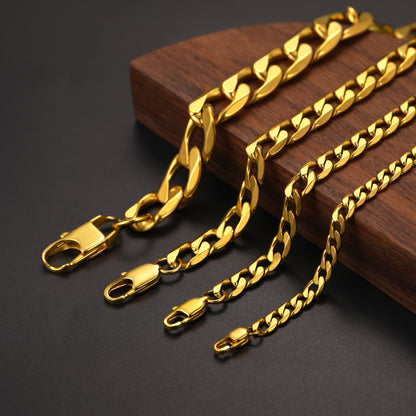 Mens Cuban Link Chain Necklace