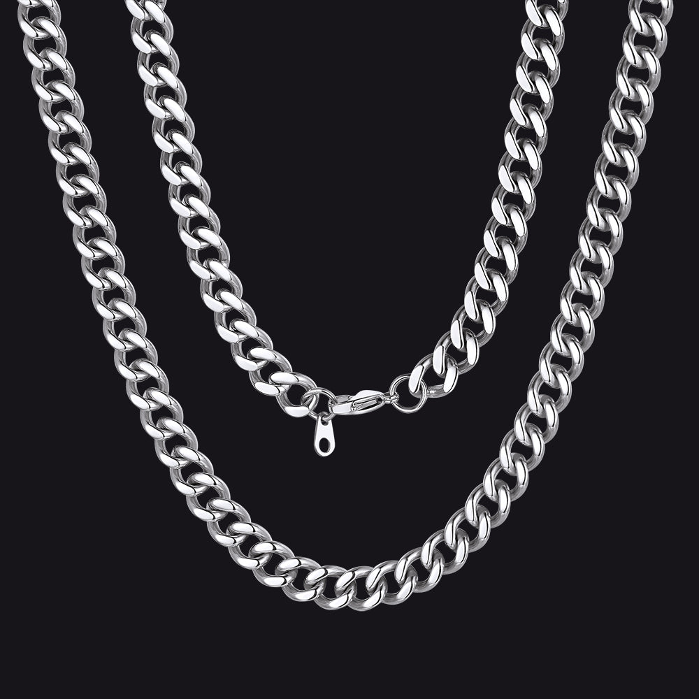 Sturdy Cuban Chain Necklace for Men 5/7/9/12MM Width