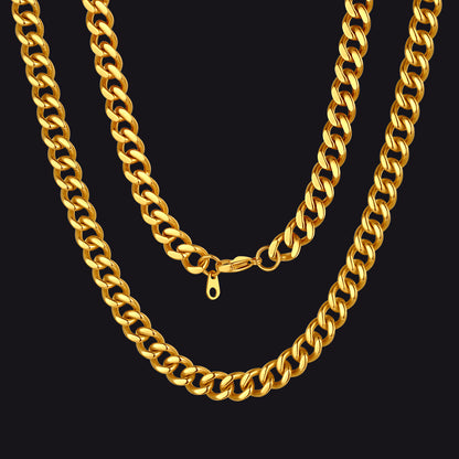 Sturdy Cuban Chain Necklace for Men 5/7/9/12MM Width