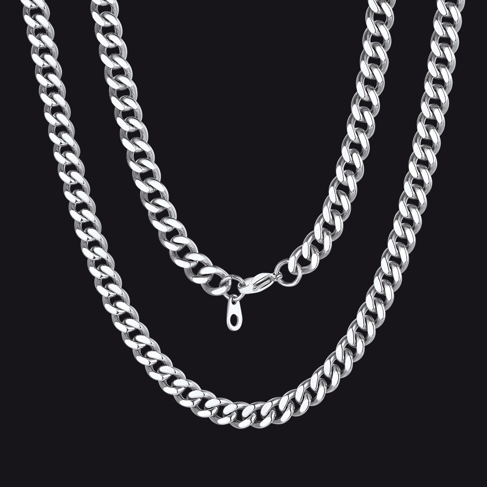 Sturdy Cuban Chain Necklace for Men 5/7/9/12MM Width