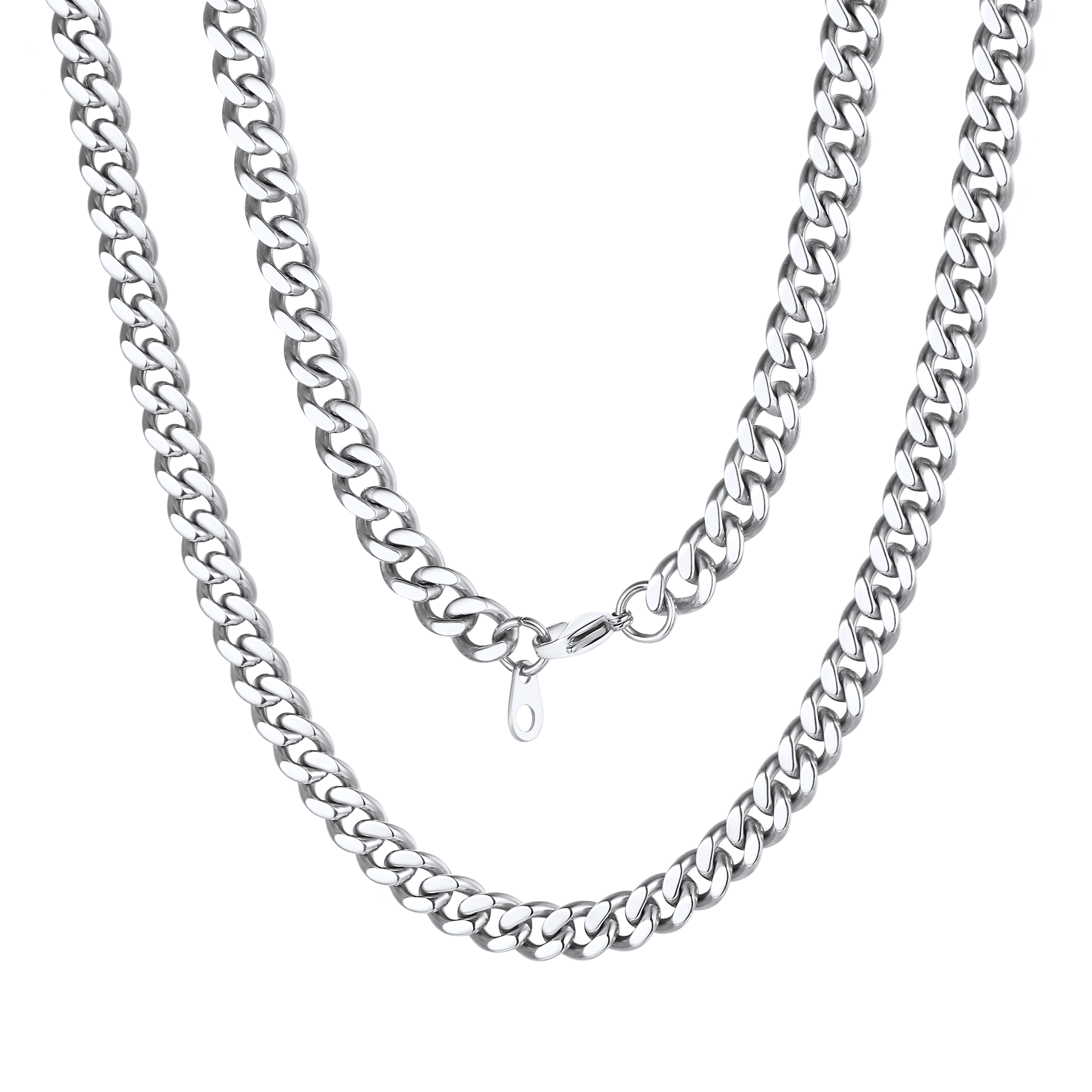 Sturdy Miami Cuban Chain Necklace for Men 5/7/9/12MM Width