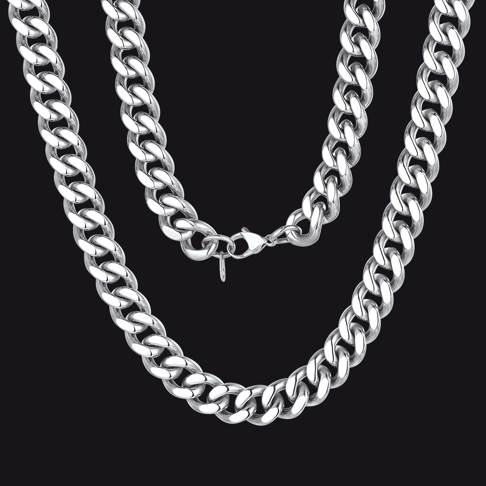 Sturdy Cuban Chain Necklace for Men 5/7/9/12MM Width