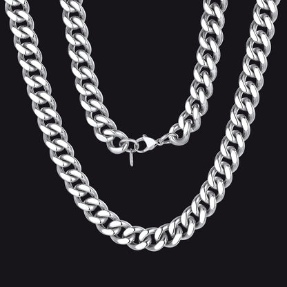 Sturdy Cuban Chain Necklace for Men 5/7/9/12MM Width