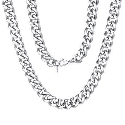 Sturdy Miami Cuban Chain Necklace for Men 5/7/9/12MM Width