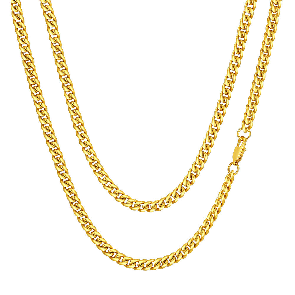 Hip Hop Miami Cuban Chunky Chain Necklace for Men