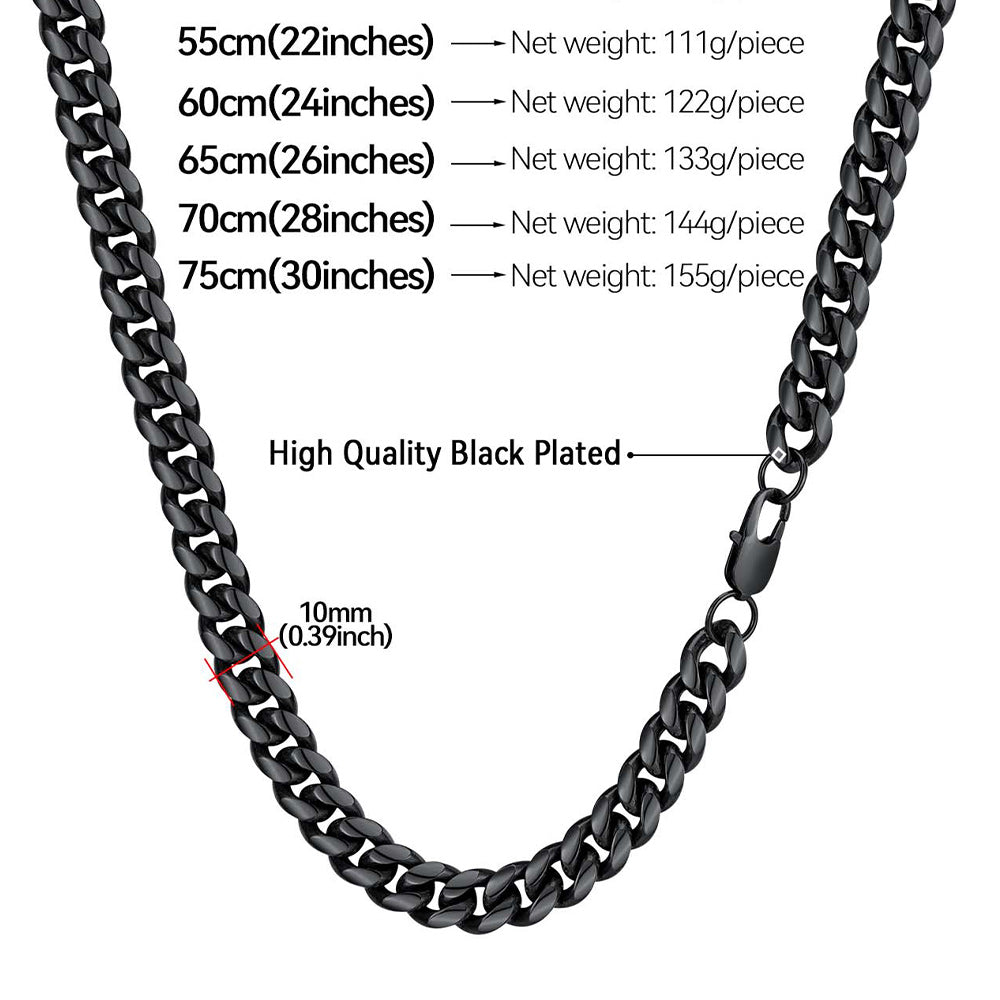 Hip Hop Miami Cuban Chunky Chain Necklace for Men